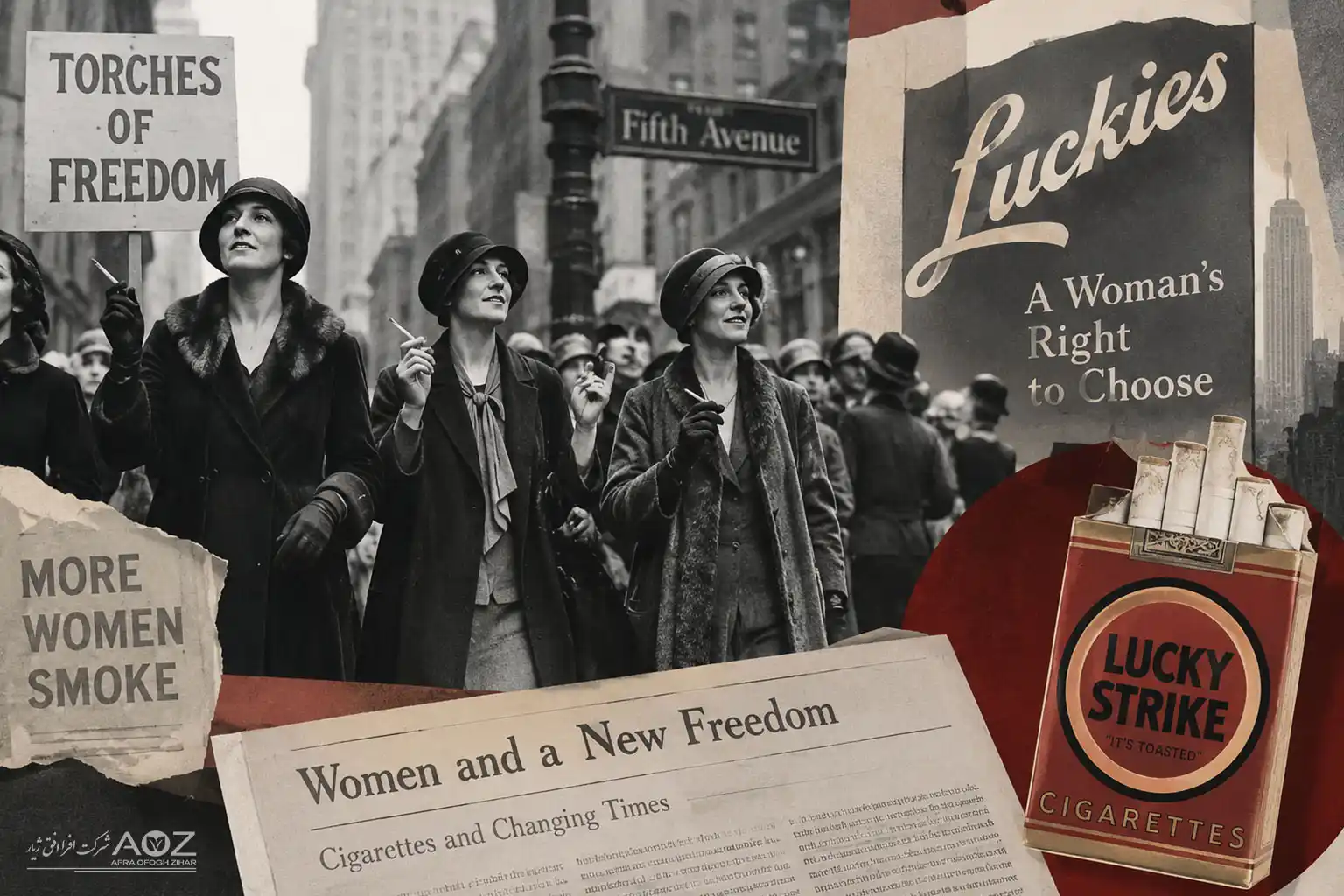 tobacco-marketing-to-women-history تبلیغات سیگار برای زنان؛ از Torches of Freedom تا Virginia Slims